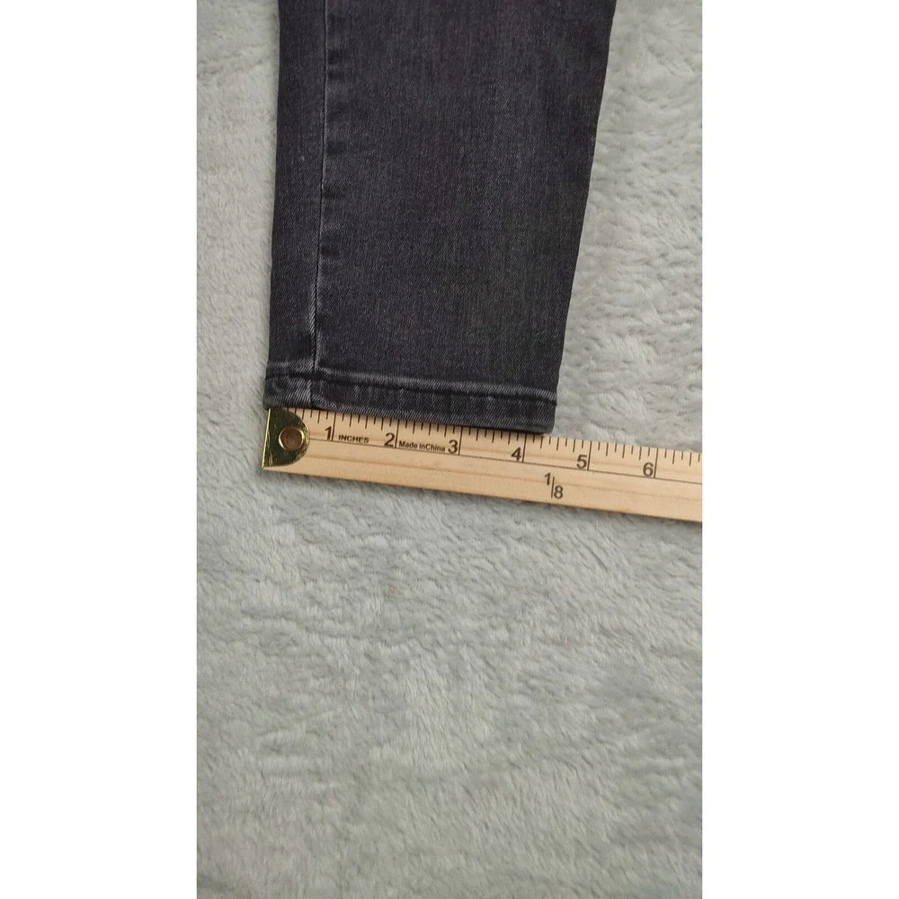 Topshop Jamie Skinny Fit Jeans Womens Size 31 x 28 Dark Gray Stretch Petite